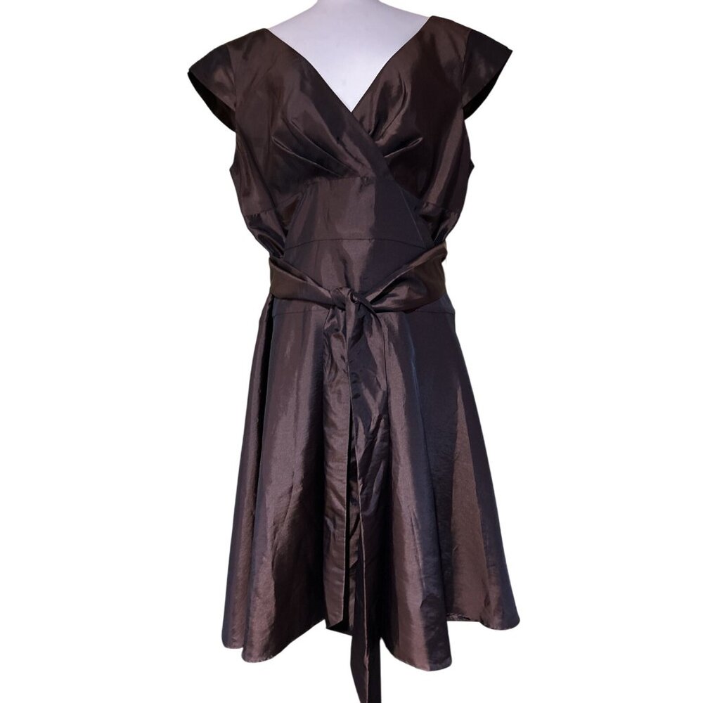Taffeta Dress Womens 16 Petite Coldwater Creek New Formal Wedding Party